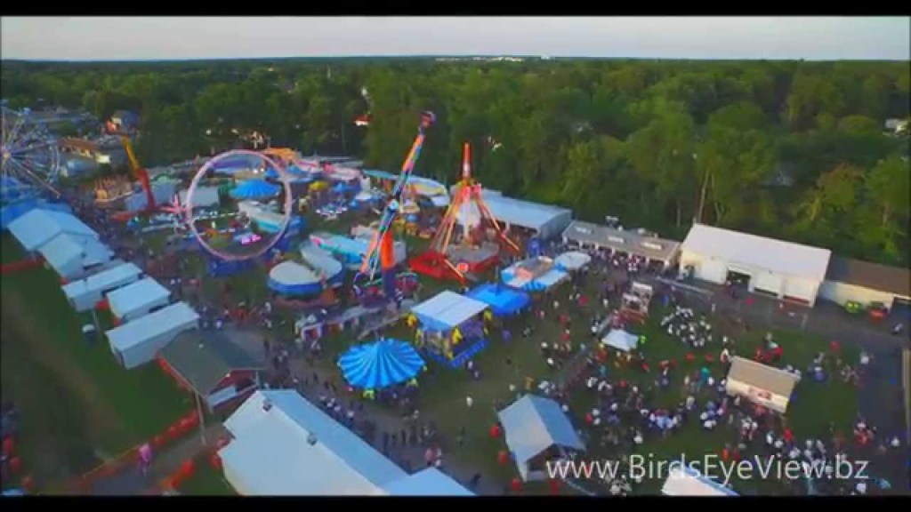 Picture of: Aerial Video of the Webster Fireman’s Carnival