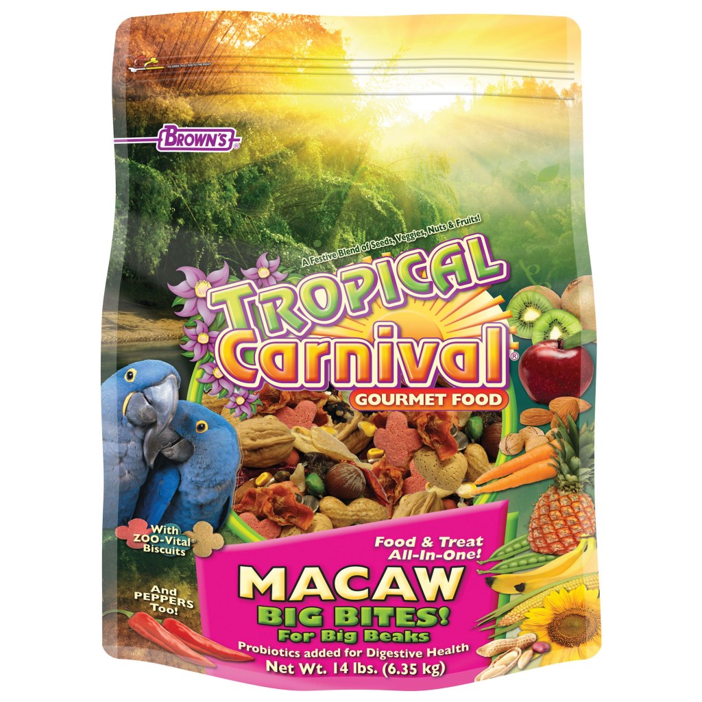 Picture of: Brown’s Tropical Carnival Gourmet Macaw Food