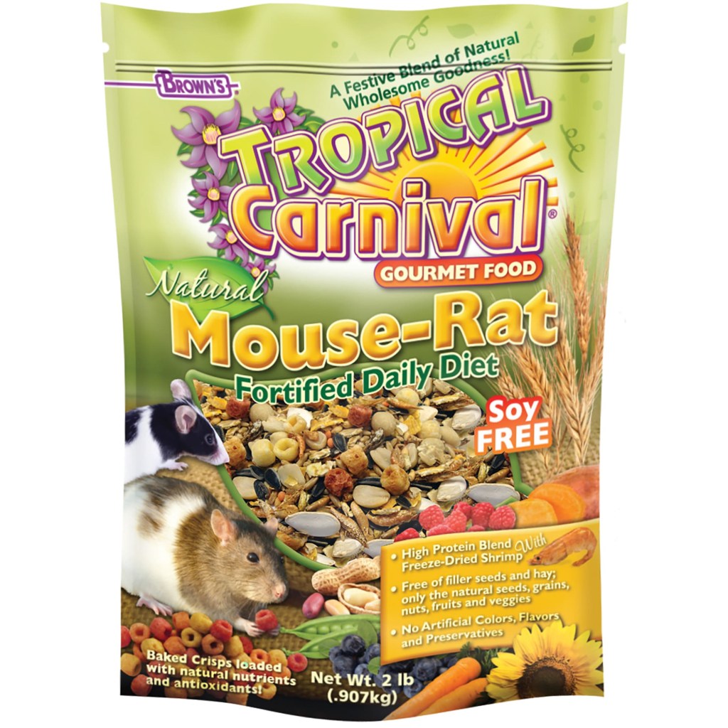 Picture of: Brown’s Tropical Carnival Natural Mouse & Rat Fortified Daily Diet Food,   lbs.