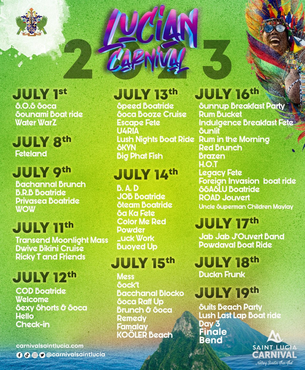Picture of: Carnival  Calendar – Saint Lucia Carnival