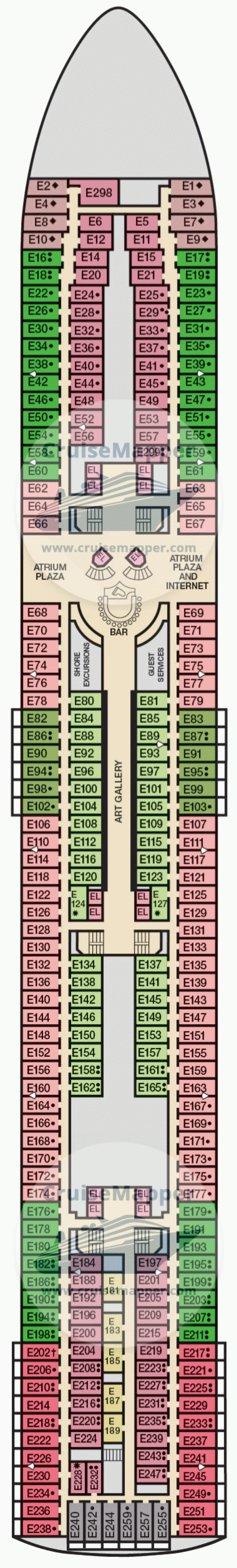 Picture of: Carnival Elation deck  plan  CruiseMapper