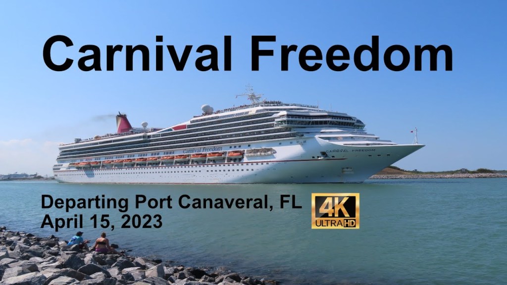Picture of: Carnival Freedom Departing Port Canaveral, FL April ,  in K