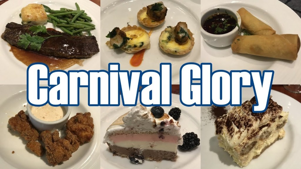 Picture of: Carnival Glory – Main Dining Room Dinner Menus & Food Photos –  September/October  – ParoDeeJay