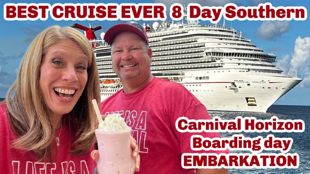 Picture of: Carnival Horizon EMBARKATION   Day Southern Caribbean BEST CRUISE EVER  Life With Favor Vlog