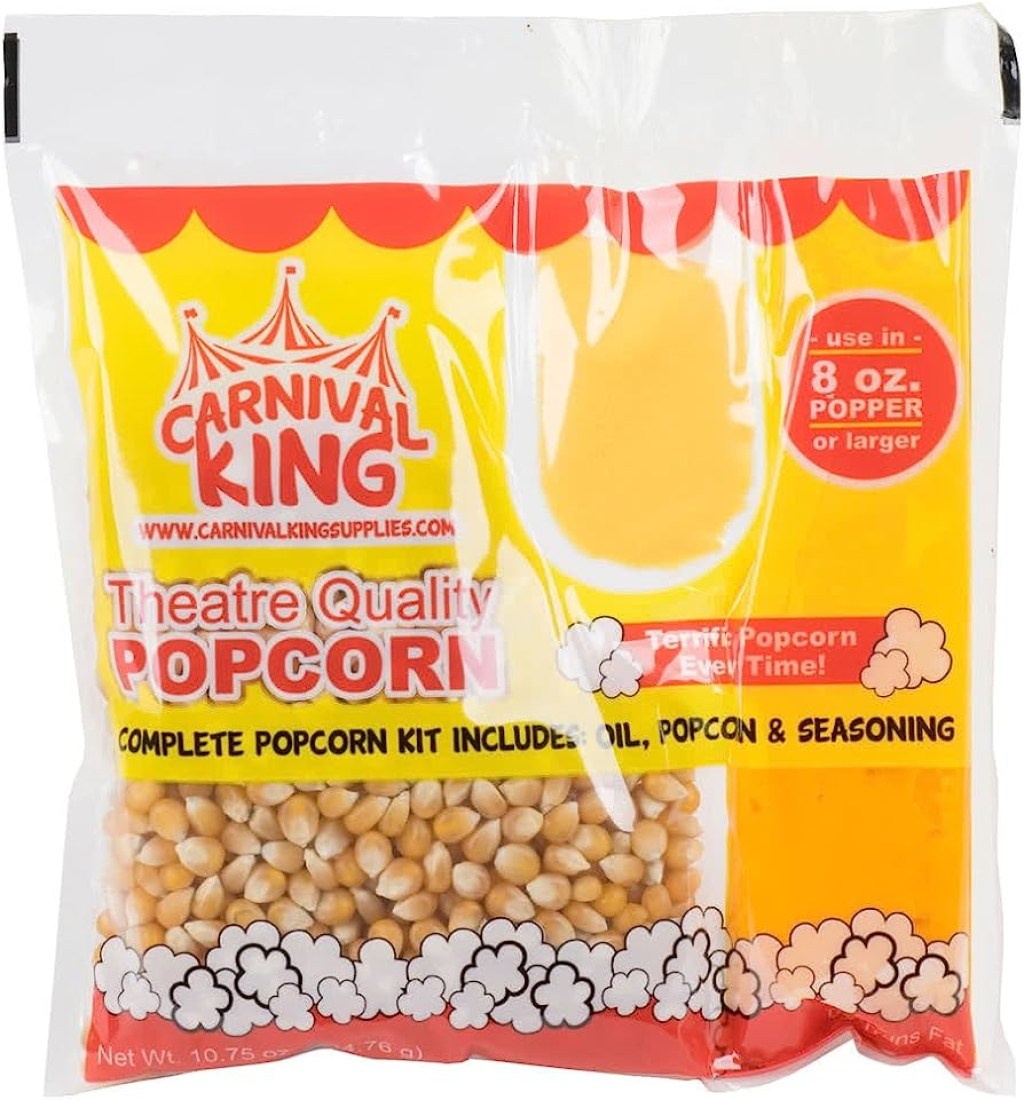 Picture of: Carnival King All-In-One Popcorn Kit for  – Ounce Poppers – /Case