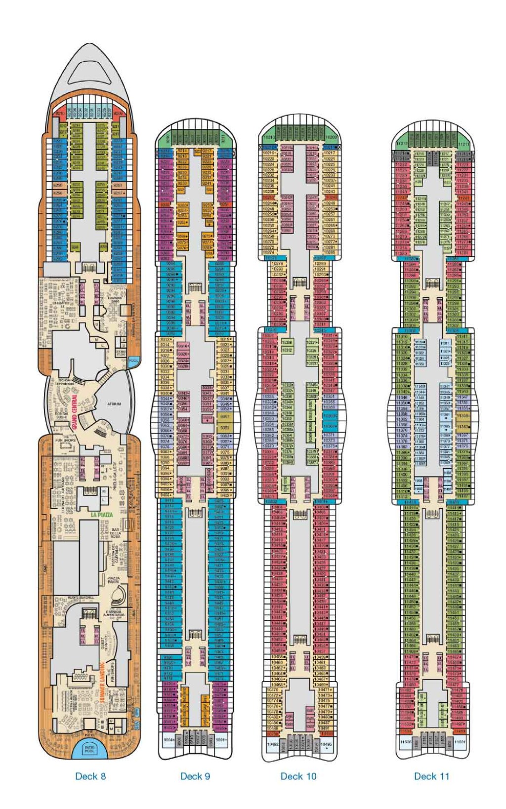 Picture of: Carnival Mardi Gras Deck Plans  Carnival Cruise Line