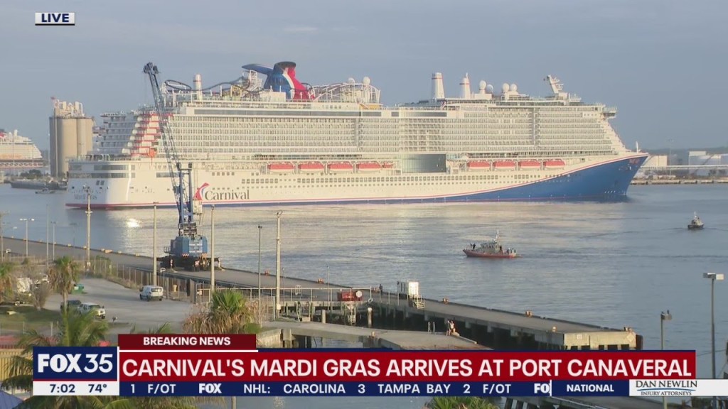 Picture of: Carnival’s Mardi Gras arrives at Port Canaveral