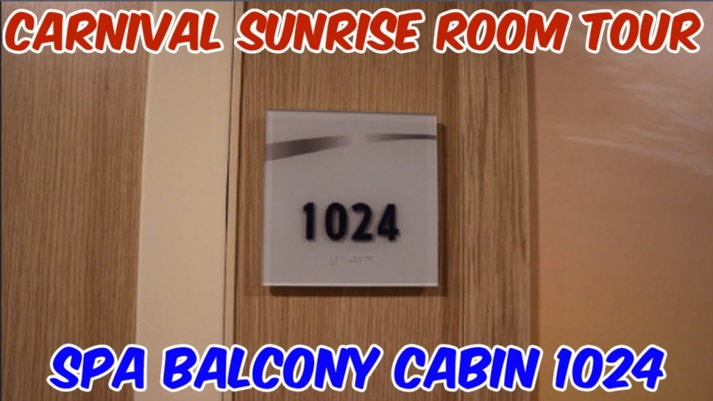 Picture of: Carnival Sunrise Room Tour -Spa Balcony Cabin