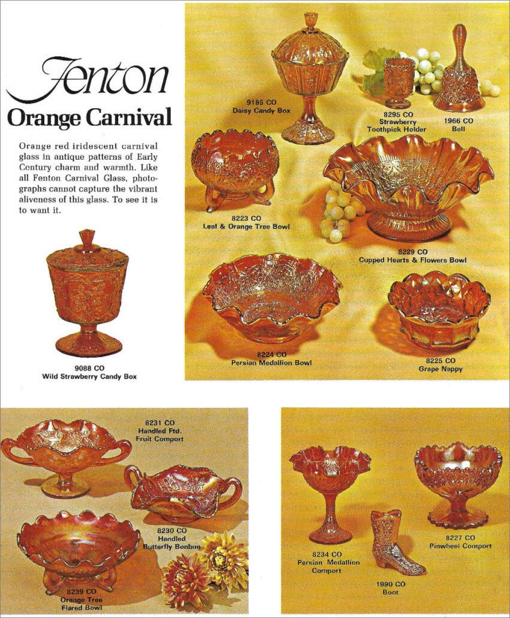 Picture of: Fenton’s Contemporary Marigold – Carnival Glass Worldwide