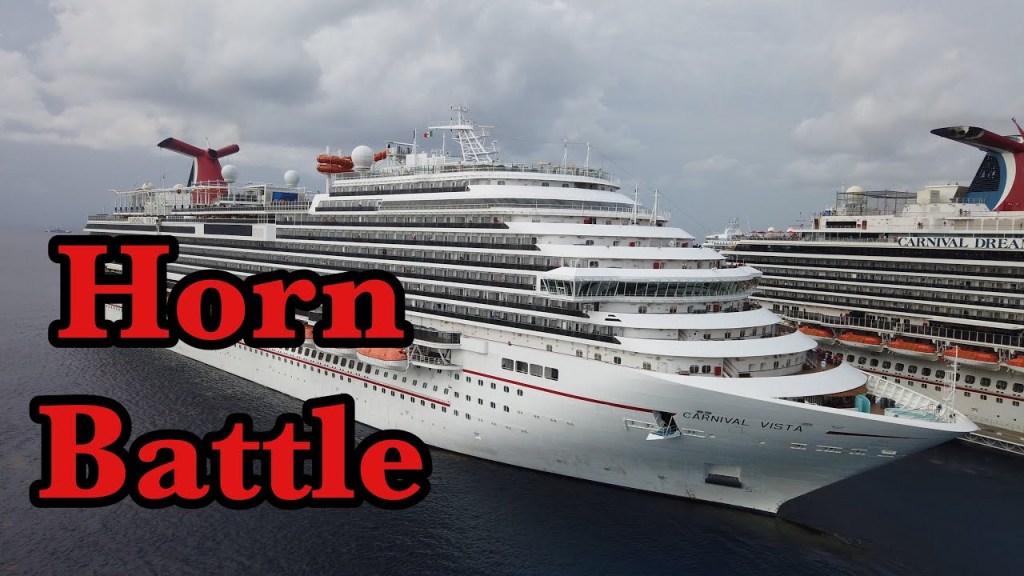 Picture of: Horn Battle! Carnival Vista vs. Dream – Carnival Horizon Vlogs Ep