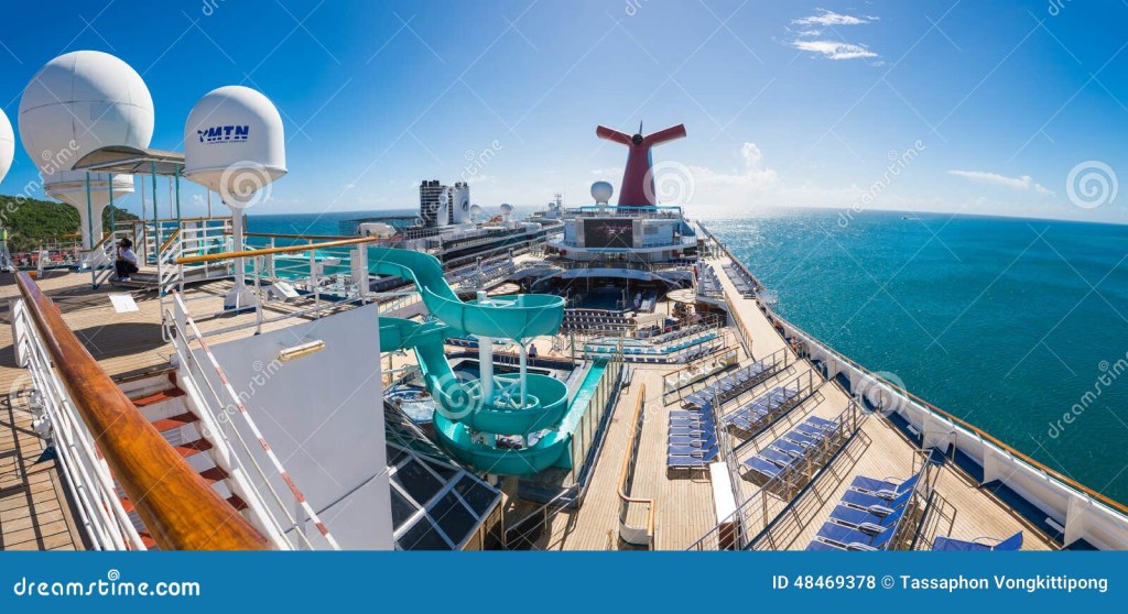 Picture of: Open Sky Deck of Carnival Liberty Editorial Stock Photo – Image of