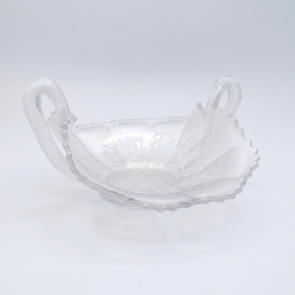Picture of: Rare White Carnival Glass Dish
