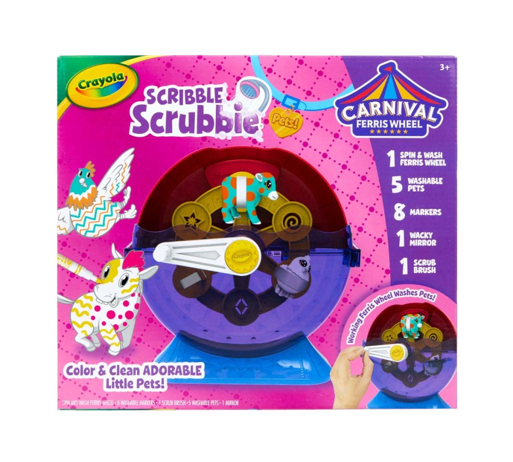 Picture of: Scribble Scrubbie Spin & Wash Carnival Playset  Crayola