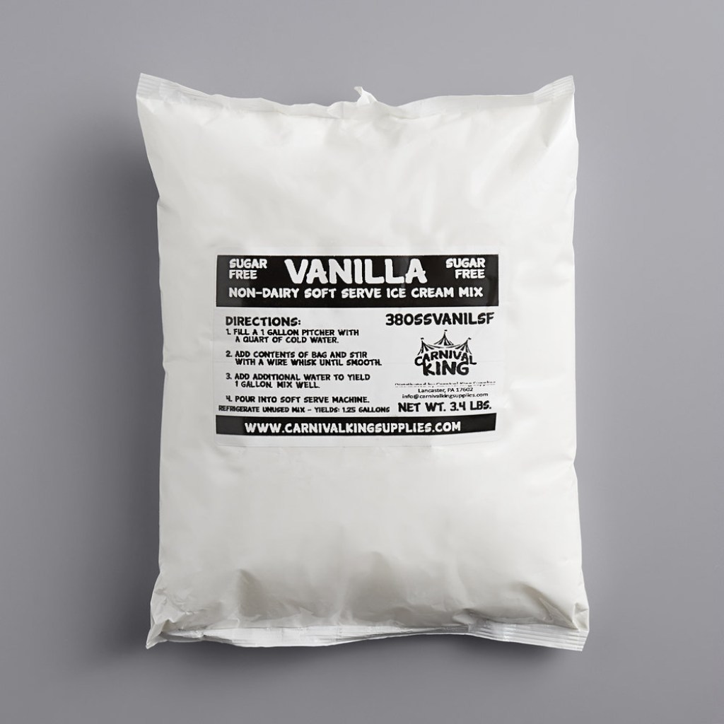 Picture of: Sugar Free Vanilla Soft Serve Ice Cream Mix (. lb
