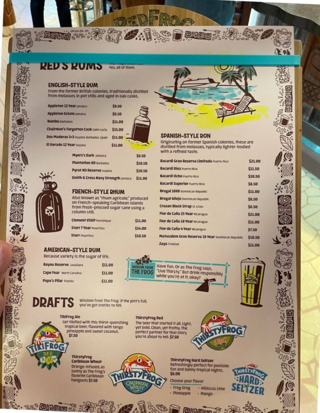 Picture of: Carnival Cruise Drink Menus & Prices