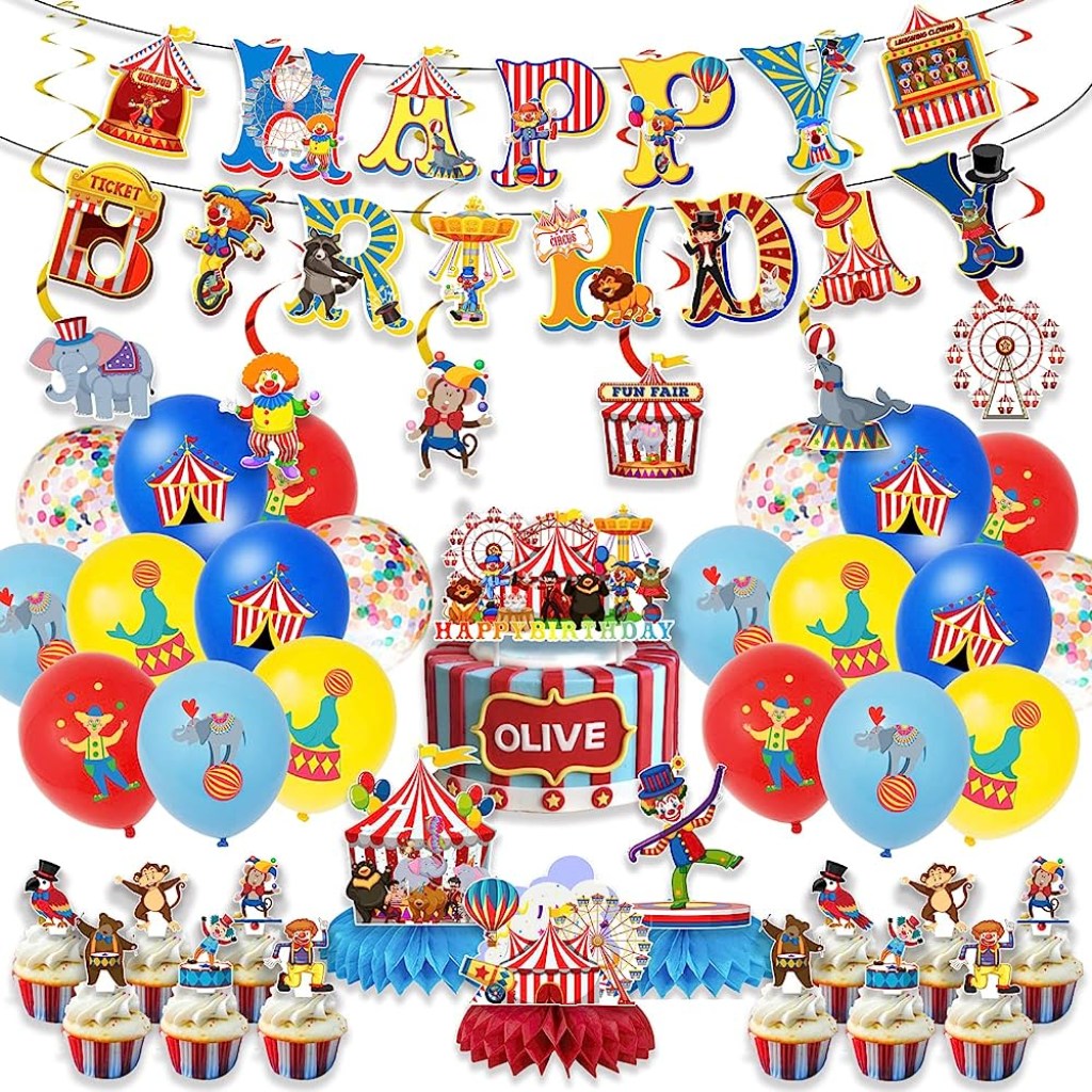 Picture of: Carnival Theme Party Decorations, Carnival Birthday Party Supplies, Circus  Party Decorations, Carnival Decorations for Events, Circus Carnival
