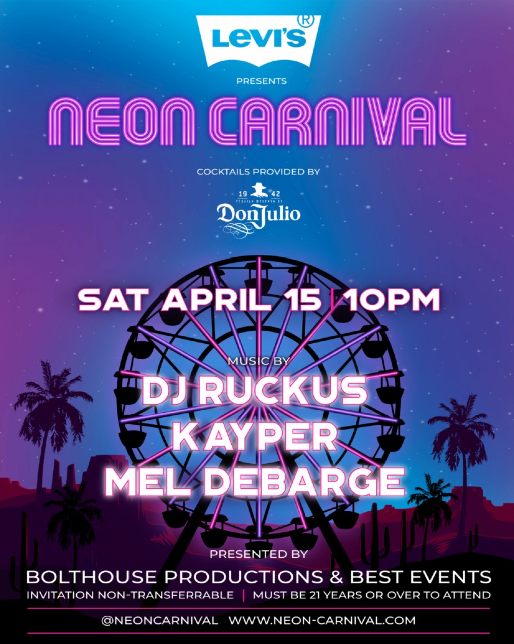 how to get neon carnival tickets - Dance in the Desert at The Neon Carnival   Zocha Group Blog