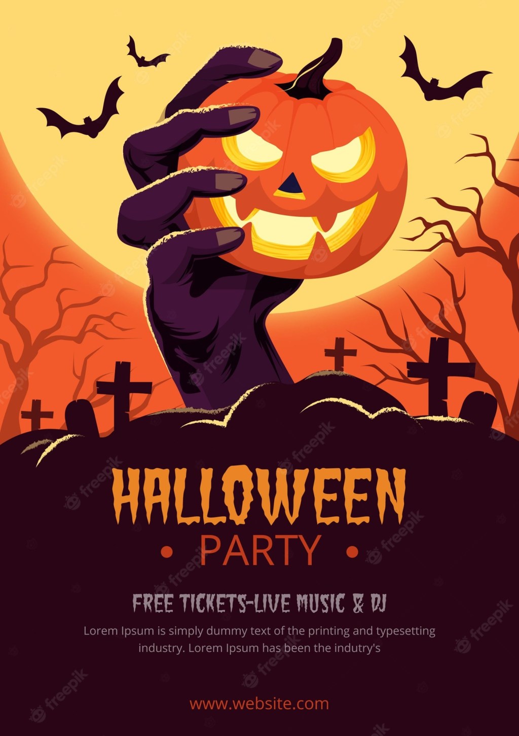 Picture of: Halloween Party Poster Bilder – Kostenloser Download auf Freepik
