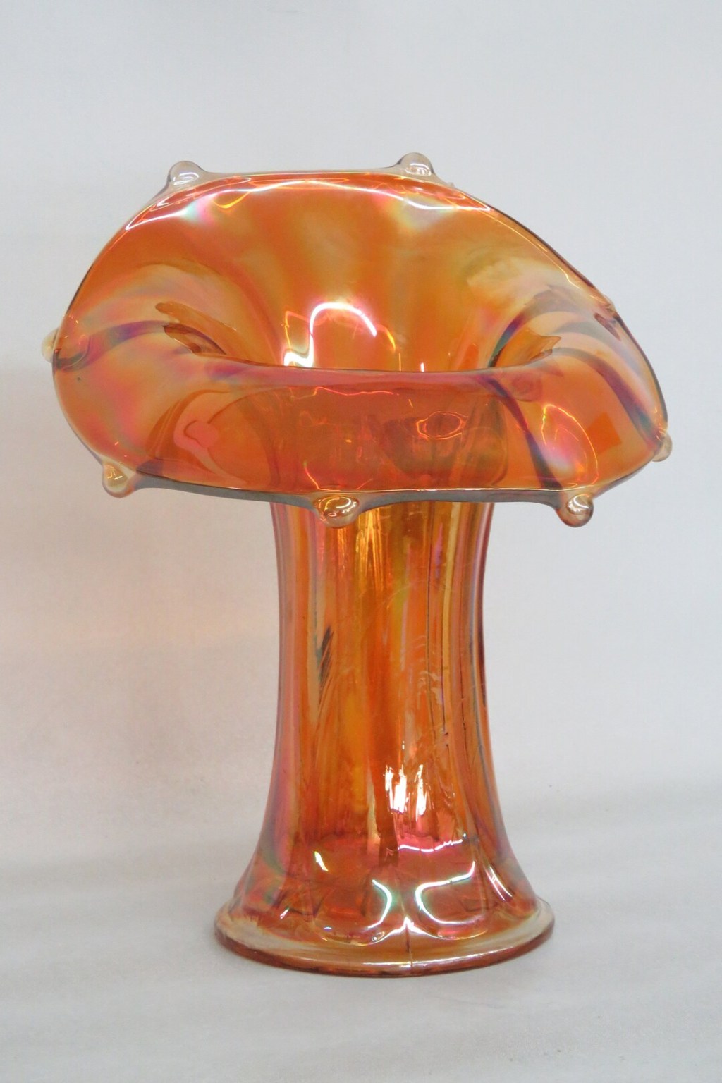 Picture of: Imperial Jack in a Pulpit Marigold Iridescent Carnival Glass